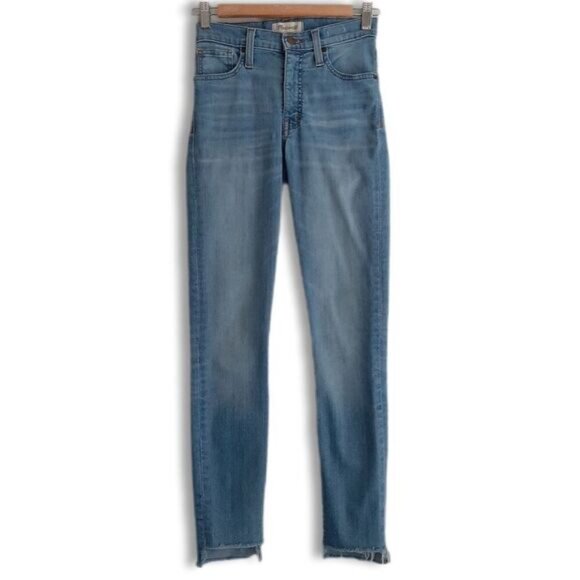 MADEWELL | 9" High-Rise Skinny Crop Light Blue Jeans Sz 24 - Picture 2 of 15